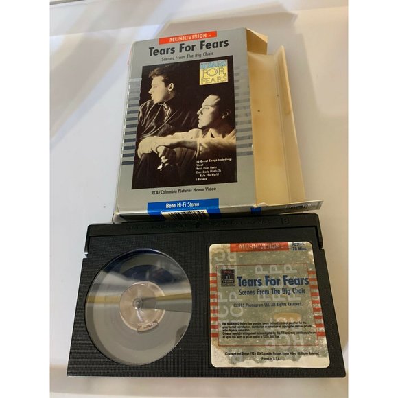 Vintage Tears For Fears Scenes From The Big Chair BETA Tape-Not VHS Rare - Picture 2 of 5